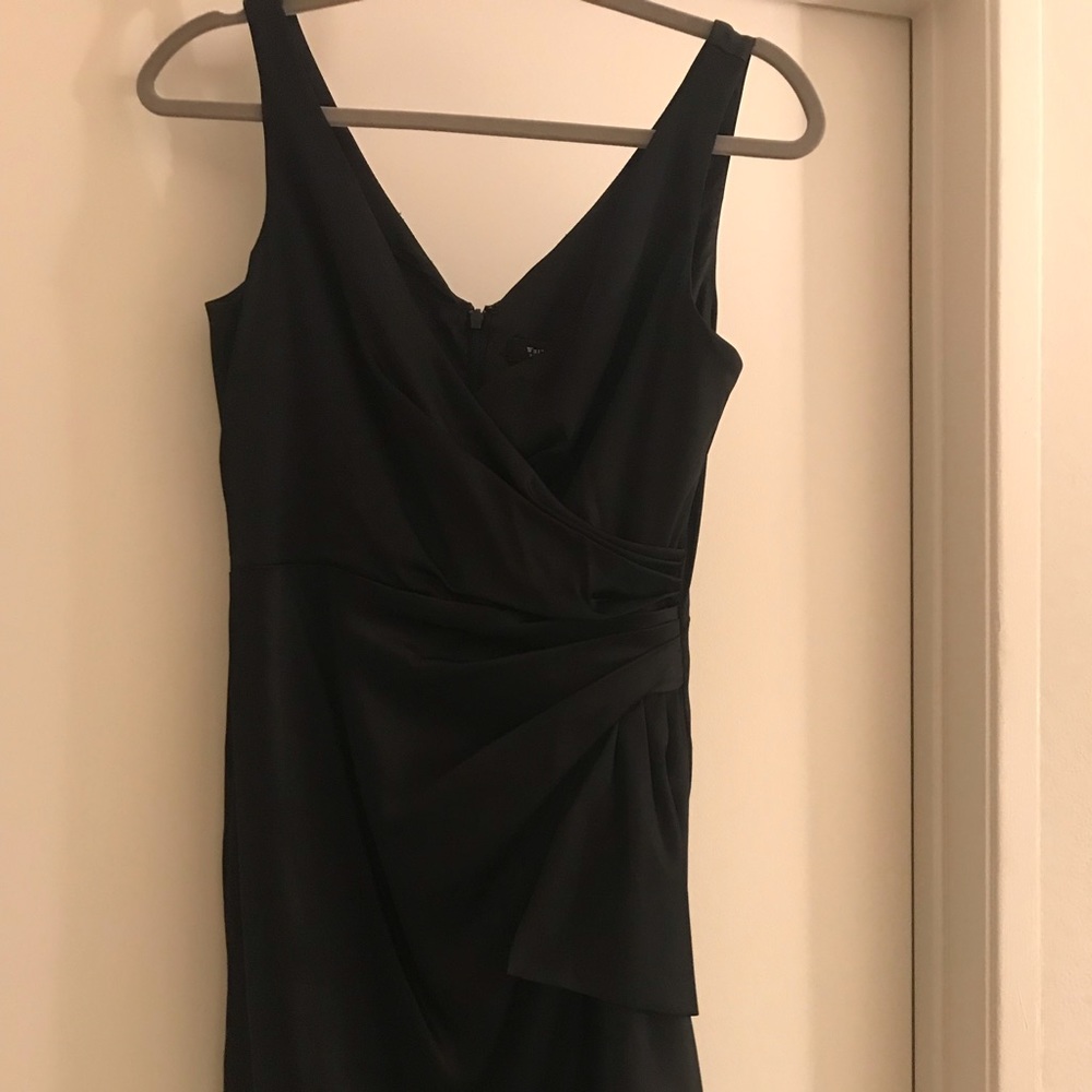 WHBM Black Satin cocktail dress